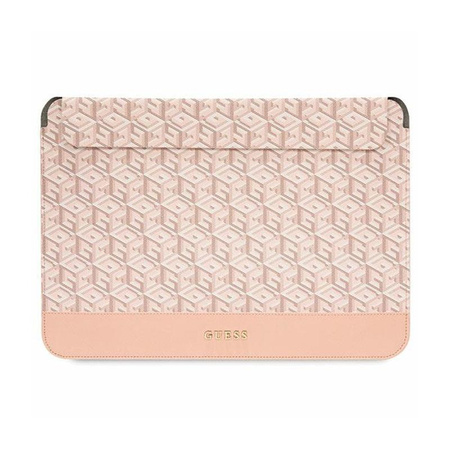 Guess GCube csíkos számítógépes tok - 14" notebook tok (rózsaszín)