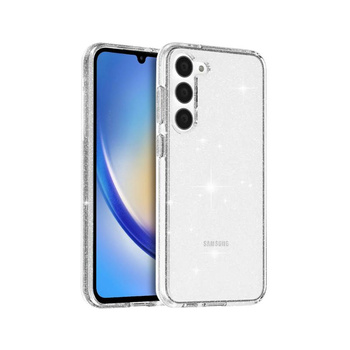 Pouzdro Crong Glitter - Samsung Galaxy A34 5G Case (průhledné)