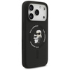 Karl Lagerfeld Silicone Karl & Choupette Ring MagSafe - Case iPhone 17 Pro (black)