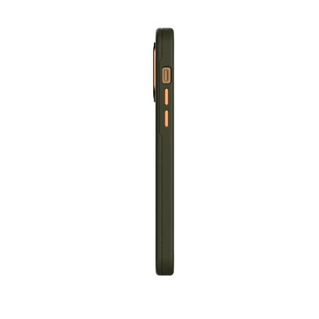 Moshi Napa Slim MagSafe - kožené pouzdro pro iPhone 14 Pro Max (Juniper Green)