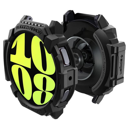 Spigen Rugged Armor - Étui pour Samsung Galaxy Watch 7 44 mm (Noir mat)