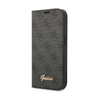 Guess 4G Metal Camera Outline Booktype Case - Étui pour iPhone 14 (noir)