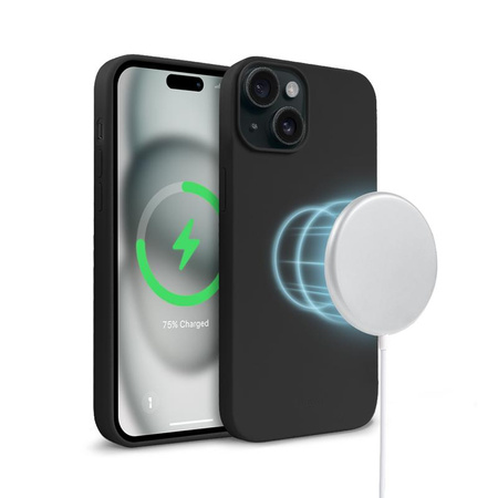Crong Color Cover Magnetic - iPhone 15 Plus MagSafe Case (black)