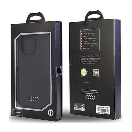Audi Silicone Case - Tasche für iPhone 14 Pro Max (Schwarz)