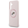 Karl Lagerfeld Silicone Karl & Choupette Heads MagSafe – Case Samsung Galaxy S25 FE (pink)