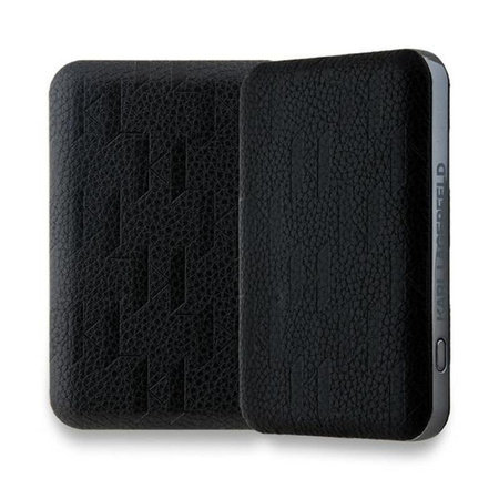 Karl Lagerfeld Karl & Choupette Head Pin MagSafe - Induction Power Bank 5000 mAh 15W (black)