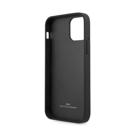 BMW Leder Curve Perforate - Tasche für iPhone 12 / iPhone 12 Pro (schwarz)