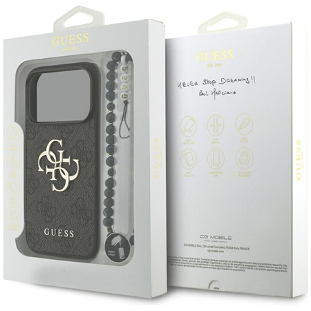 Guess 4G Strap 4G Classic Logo - Pouzdro iPhone 17 Pro (černé)