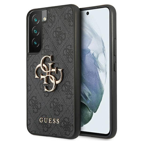 Guess 4G Big Metal Logo - Étui Samsung Galaxy S22 (gris)