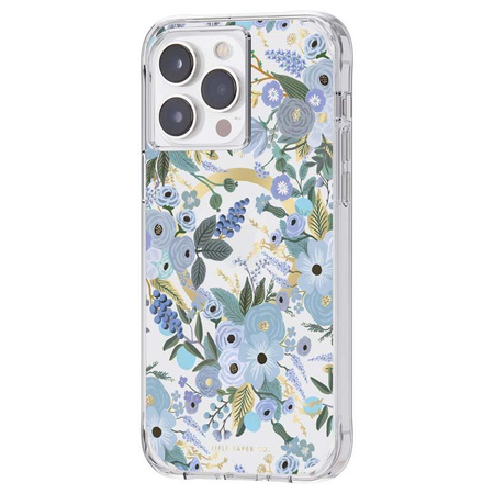 Rifle Paper Clear MagSafe - iPhone 14 Pro Max tok (Garden Party kék)