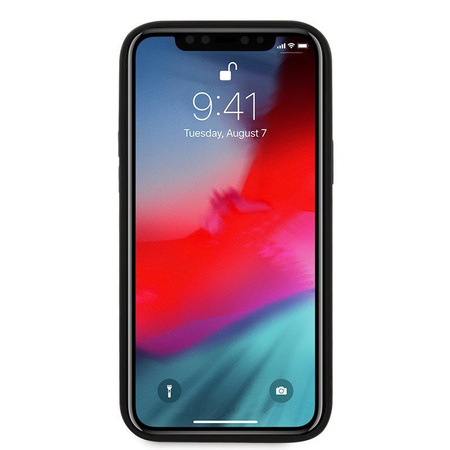 Kožené pouzdro Bmw Hot Stamp - iPhone 12 Pro Max (černé)