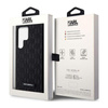 Karl Lagerfeld Saffiano Monogram Metal Logo - pouzdro pro Samsung Galaxy S23 Ultra (černé)