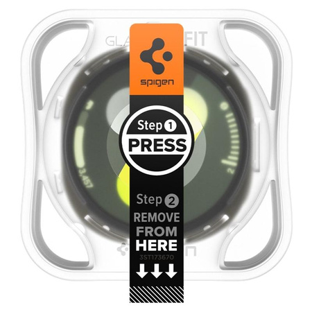 SZKŁO HARTOWANE NA EKRAN DO GALAXY WATCH 8 44 mm, Spigen, Ochronne, 2szt