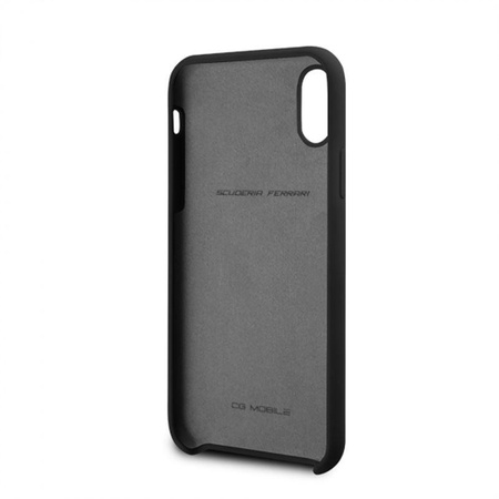 Silikonové pevné pouzdro Ferrari - pouzdro pro iPhone Xs / X (černé)