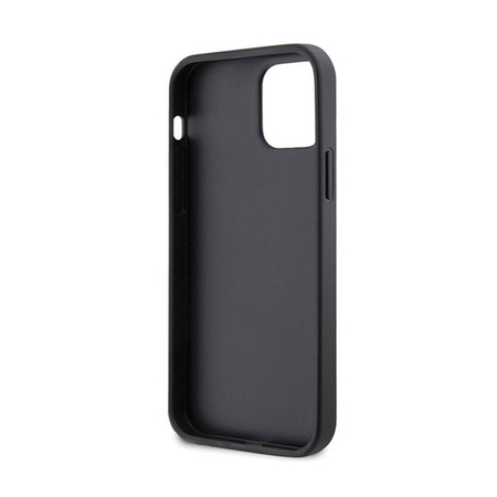 Guess Crossbody 4G fém logó - iPhone 12 / iPhone 12 Pro tok (fekete)