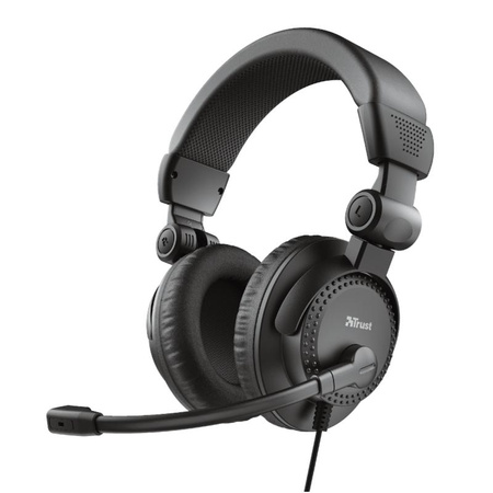 Trust Como - Casque d'écoute avec microphone (Noir)