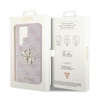 Guess 4G Big Metal Logo - Étui Samsung Galaxy S24 Ultra (rose)
