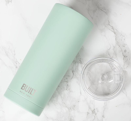 BUILT Vacuum Insulated Tumbler - Vákuumszigetelt acél hőszigetelő bögre 600 ml (menta)