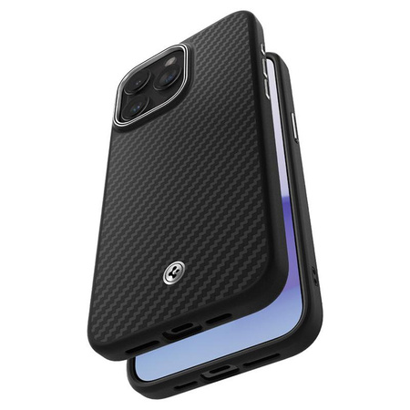Spigen Enzo Aramid MagSafe - Étui pour iPhone 15 Pro Max (Noir)