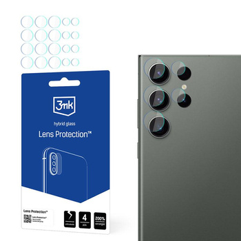 3mk Lens Protection - sklo na objektiv fotoaparátu pro Samsung Galaxy S24 Ultra (4 sady)