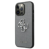 Guess Saffiano 4G Big Silver Logo - iPhone 13 Pro tok (szürke)