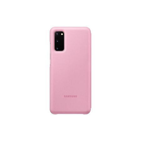 Samsung LED View Cover - Samsung Galaxy S20 tok (rózsaszín)