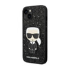 Karl Lagerfeld Glitter Flakes Ikonik - Etui iPhone 14 (czarny)