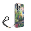 Guess Flower Cord - pouzdro pro iPhone 14 Pro (modré)