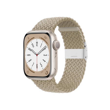 Crong Wave Band – Braided strap for Apple Watch 38/40/41/42 mm (stone beige)