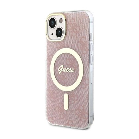 Guess 4G MagSafe - Case for iPhone 14 Plus (Pink)