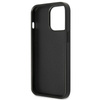 Guess Saffiano Double Card Triangle - Etui iPhone 13 Pro Max (czarny)
