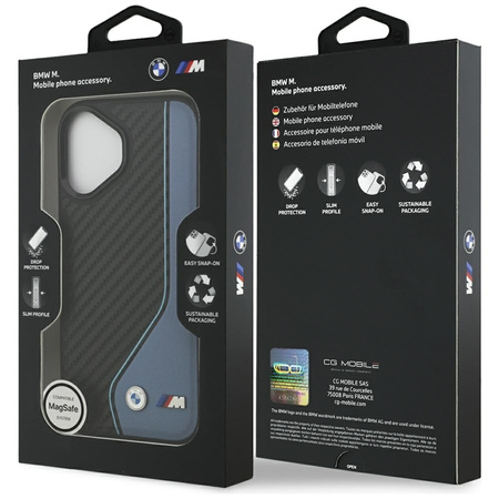 BMW M Carbon Logo MagSafe - Case iPhone 17 (blue)
