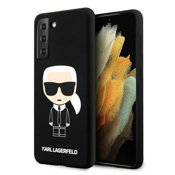 Pouzdro Karl Lagerfeld Fullbody Silicone Iconic - Samsung Galaxy S21+ (černé)