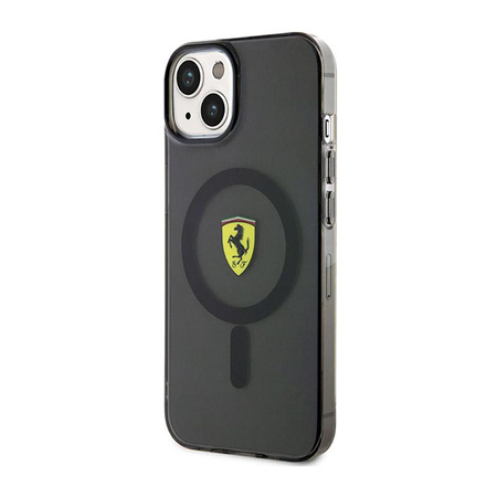Ferrari Translucent MagSafe - Schutzhülle für iPhone 14 (Schwarz)