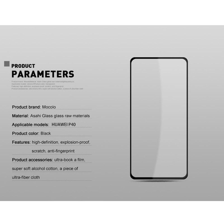 Mocolo 2.5D Full Glue Glass - Verre de protection pour Huawei P40