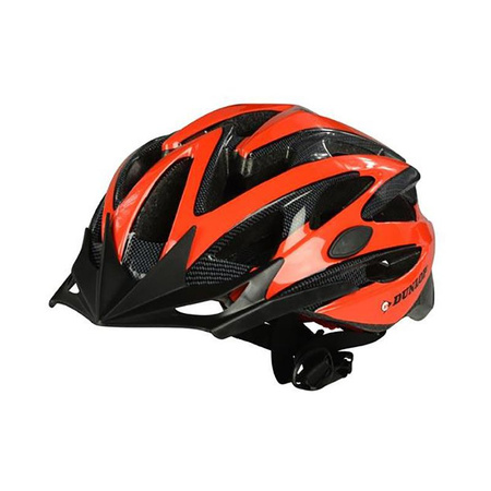 Dunlop - MTB állítható kerékpáros sisak r. M 55-58 cm (piros/fekete)