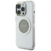 Guess IML Metal Coloured Circle Classic Logo MagSafe - pouzdro pro iPhone 16 Pro Max (šedé)