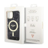 Guess Marble MagSafe - Coque pour iPhone 14 (Noir)
