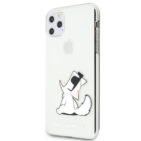 Karl Lagerfeld Choupette Fun napszemüveg - iPhone 11 Pro Max tok (átlátszó)