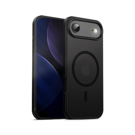 Crong Hybrid Frost MAG tok - MagSafe iPhone Air tok (fekete)