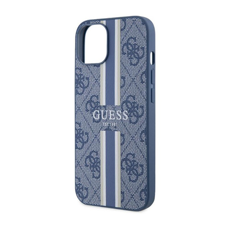 Guess 4G nyomtatott csíkos MagSafe - iPhone 14 Plus tok (kék)