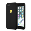 Coque Ferrari Silicone Hard Case - Coque iPhone 8 / 7 (noir)