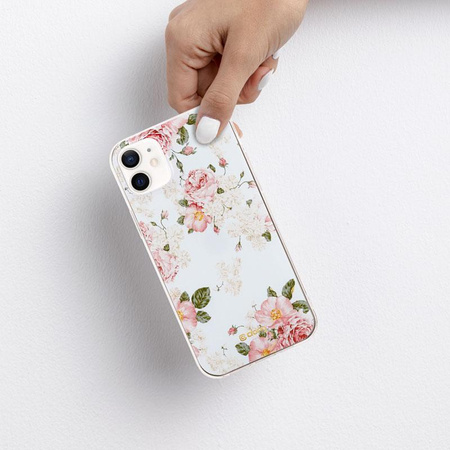 Crong Virág tok - iPhone 12 Mini tok (minta 02)