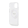 Guess IML Flowers Wreath MagSafe - iPhone 15 Case (Transparent)