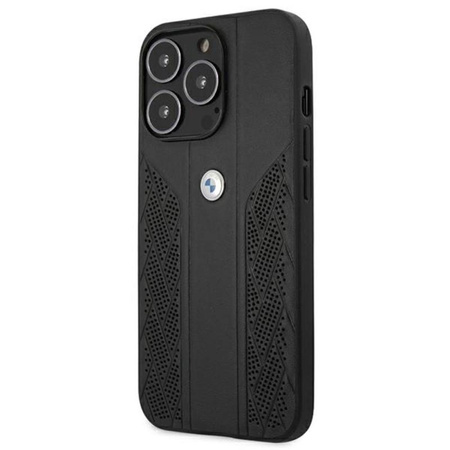 BMW Leather Curve Perforate HC - iPhone 13 Pro Case (noir)