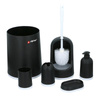 Alpina - bathroom set 6 items (black/white)