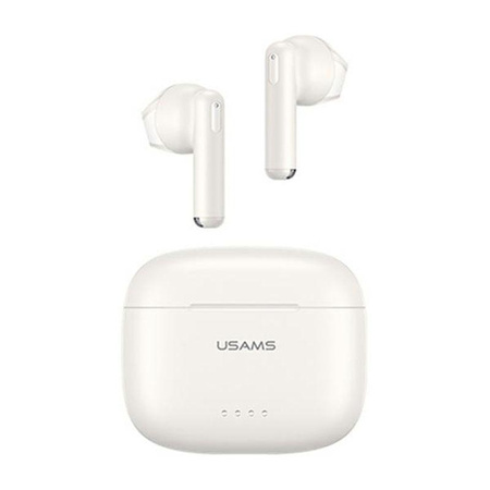 USAMS US Series - Bluetooth 5.3 TWS headphones + charging case (white)