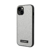 Karl Lagerfeld Glitter Plaque Logo - Etui iPhone 14 (srebrny)