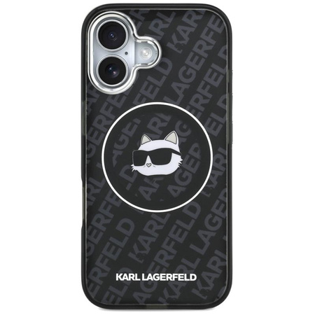 Karl Lagerfeld IML Choupette Head Logo MagSafe - Hülle für iPhone 17 (schwarz)