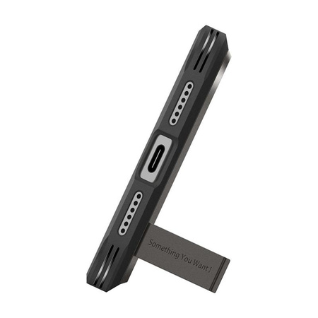 ETUI DO IPHONE 17 PRO do MAGSAFE SPIGEN ARMOR ORYGINALNE SZARE ELEGANCKIE